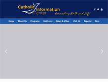 Tablet Screenshot of catholicinformationcenter.org